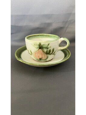 John B. Taylor  Ceramic Cup & Saucer Set Vintage USA